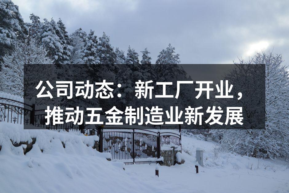 新工厂外景,现代化设施一览无余